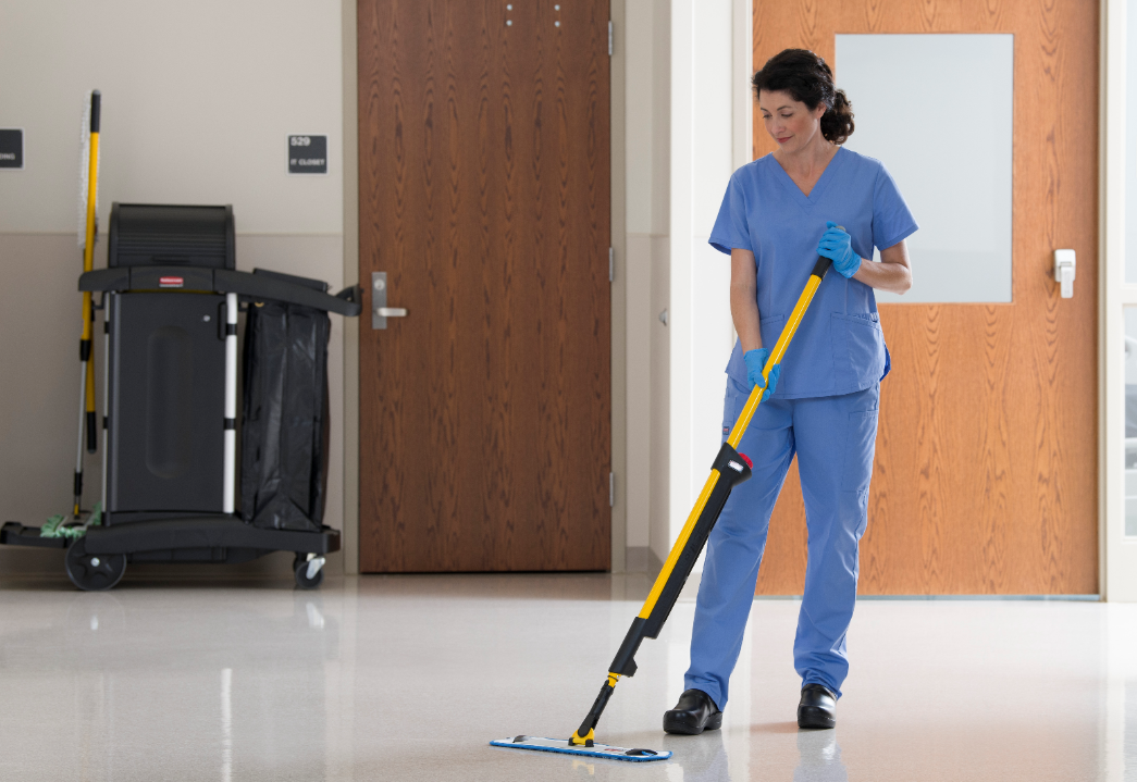 Mopping a Hospital Floor