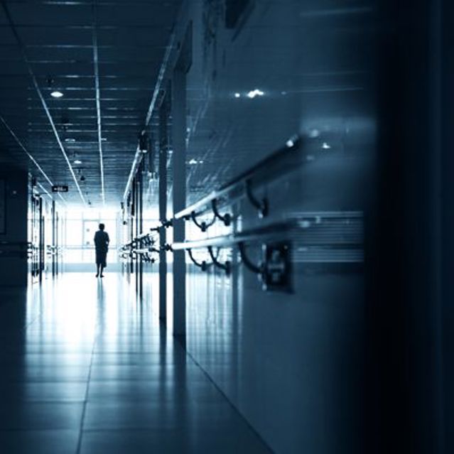 A hospital corridor