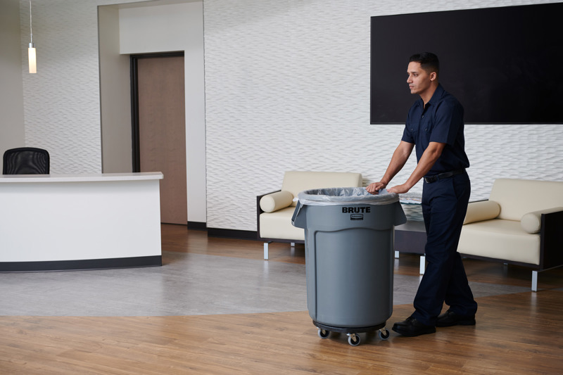 Brute Bin in lobby
